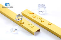 Eloksallı Alüminyum U Profil Kanalı 0.8-1.2mm Kalınlık 6063 Alu Malzeme Altın Rengi