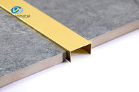 Eloksallı Alüminyum U Profil Kanalı 0.8-1.2mm Kalınlık 6063 Alu Malzeme Altın Rengi