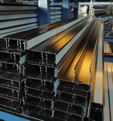 Aluminium Patio Window Extrusions Profiles Powder Coating Bronze