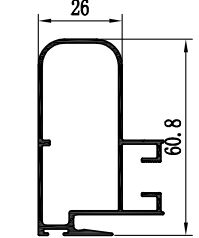 Patio Kapıları ve Pencereleri için Alaşım 6063 Toz Kaplama Alüminyum Profili