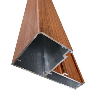 Latin Amerika pazarı için ahşap desenli alüminyum Casement pencere profilleri