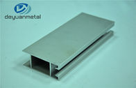 Standart T5 Gümüş Eloksallı Alüminyum Kapı Profili Özelleştirilmiş Uzunluk