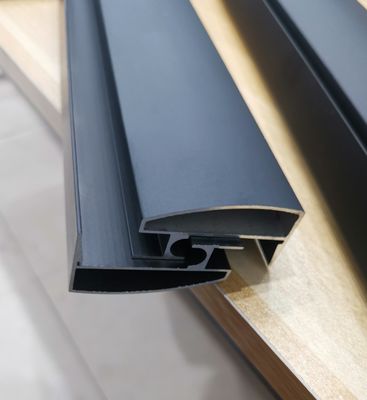 Banyo için alüminyum duş profili, toz kaplama anodize siyah