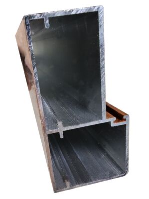 Fabrika Alüminyum Ekstrüzyon Kasalı Pencere Ahşap Desen Profilleri